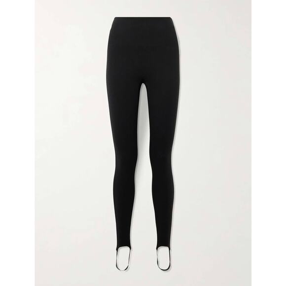Who What Wear Black Stirrup Pants Leggings 18W Side Zip Stretch Plus Trouser NEW - Picture 3 of 10